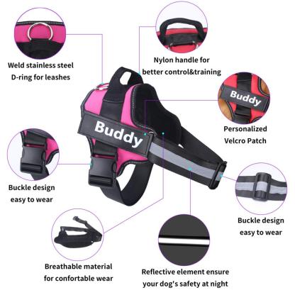 🔥Hot Sale🔥The Personalized NO PULL Harness (Can customize pet's name and your contact information)