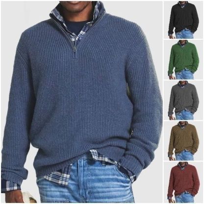 HALF ZIP SWEATER