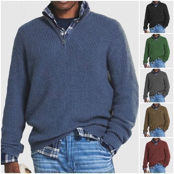 HALF ZIP SWEATER