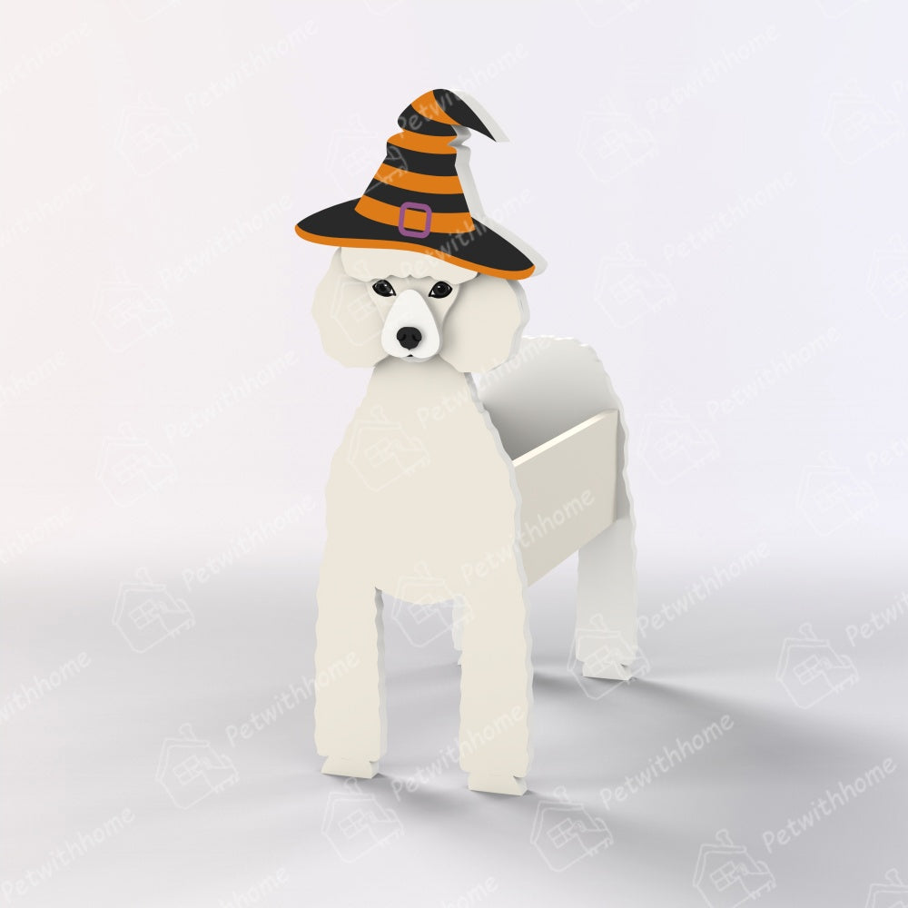 Poodle Halloween Planter-PLAWLTD