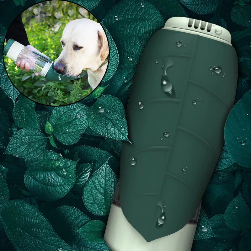 2 in 1 Multifunction Portable Dog Water Bottle