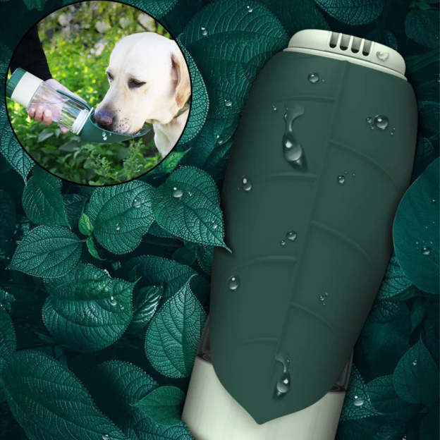 2 in 1 Multifunction Portable Dog Water Bottle