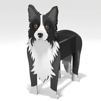 Border Collie Planter-PLAWLTD