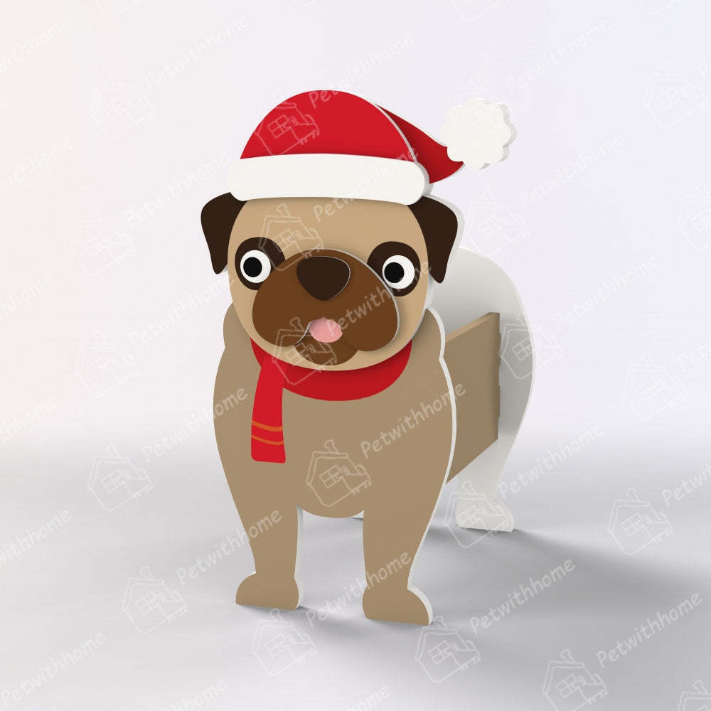 Pug Christmas Planter-PLAWLTD