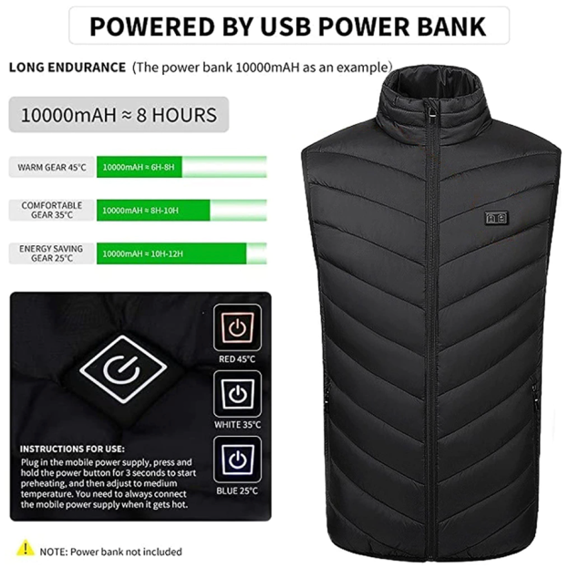 BodyWarmer - Slim Verwarmd Vest