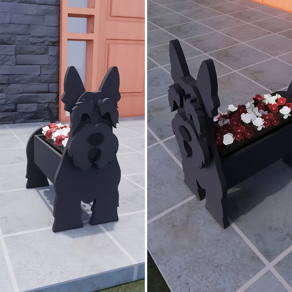 Scottish Terrier Planter-PLAWLTD
