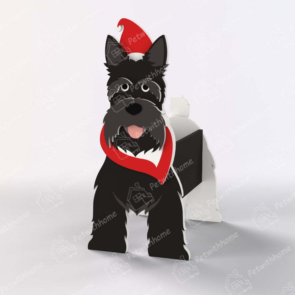 Scottish Terrier Christmas Planter-PLAWLTD