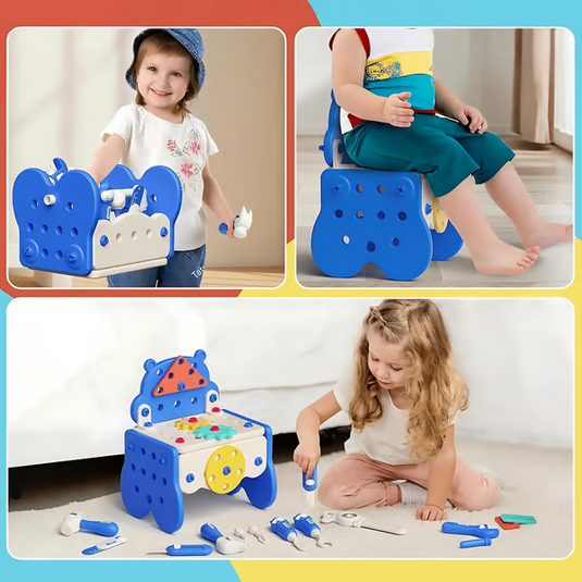 Hippo All-in-one Tool Hub DIY Montessori Tool Box Set🔧🔧