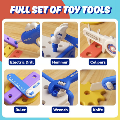 Hippo All-in-one Tool Hub DIY Montessori Tool Box Set🔧🔧