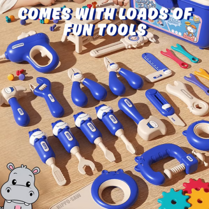 Hippo All-in-one Tool Hub DIY Montessori Tool Box Set🔧🔧