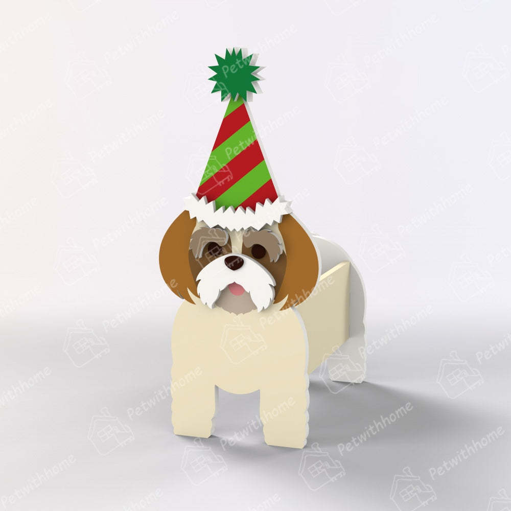 Shih Tzu Christmas Planter-PLAWLTD