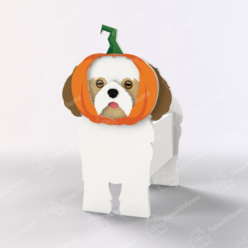 Shih Tzu Halloween Planter-PLAWLTD