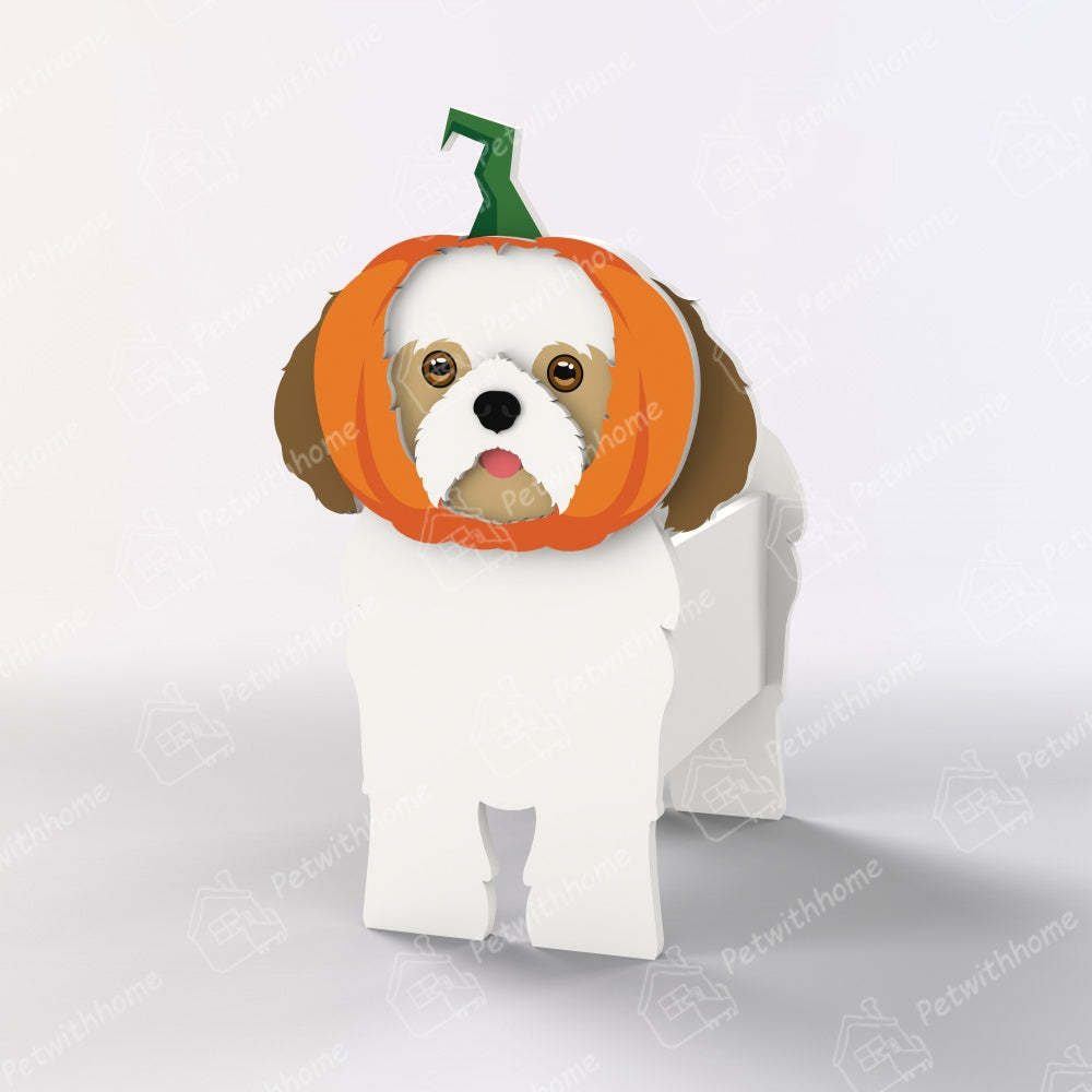 Shih Tzu Halloween Planter-PLAWLTD