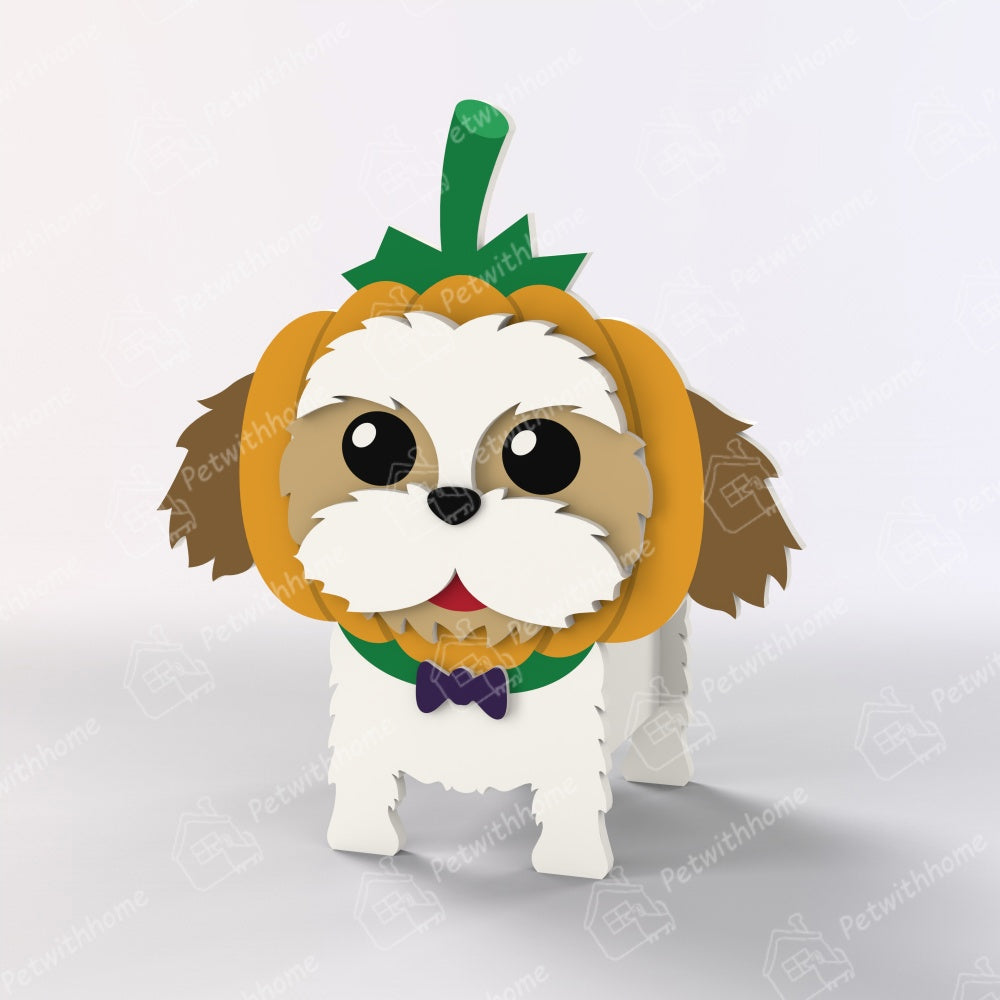 Shih Tzu Halloween Planter-PLAWLTD