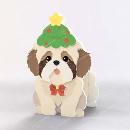 Shih Tzu Christmas Planter-PLAWLTD