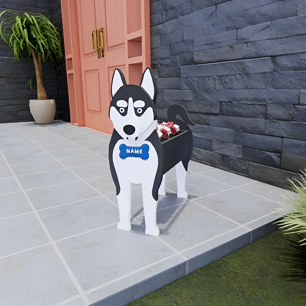 Siberian Husky Planter-PLAWLTD