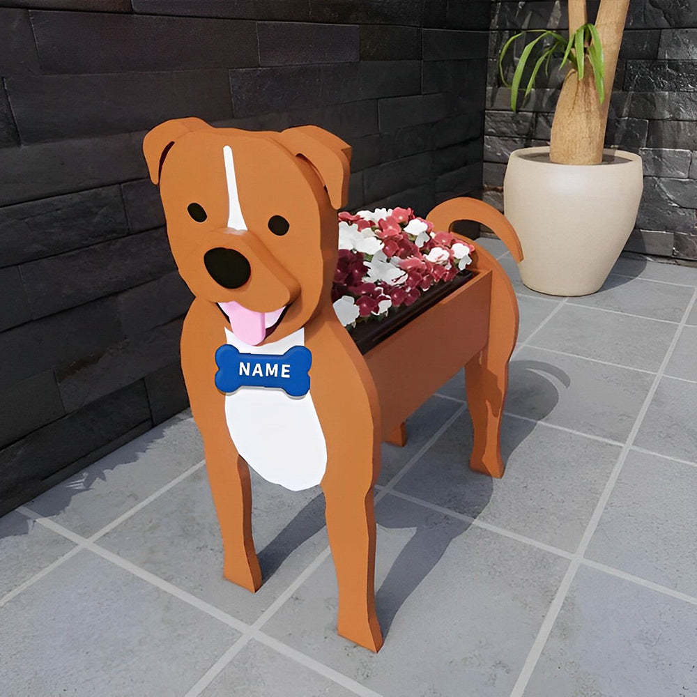 Staffordshire Bull Terrier Planter-PLAWLTD