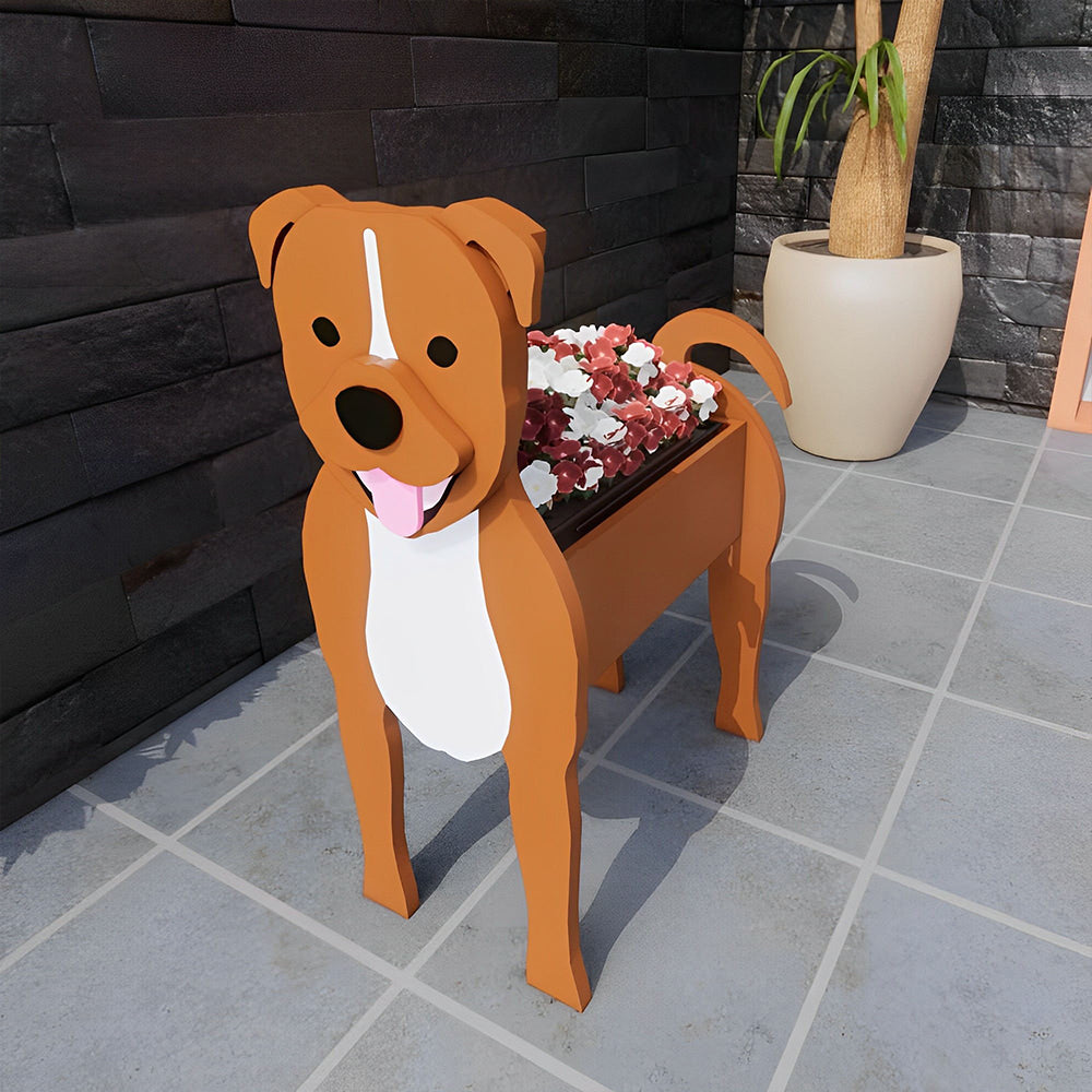 Staffordshire Bull Terrier Planter-PLAWLTD
