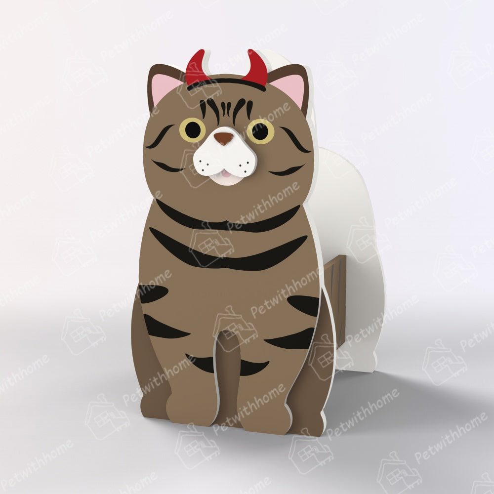 Tabby Cat Halloween Planter-PLAWLTD