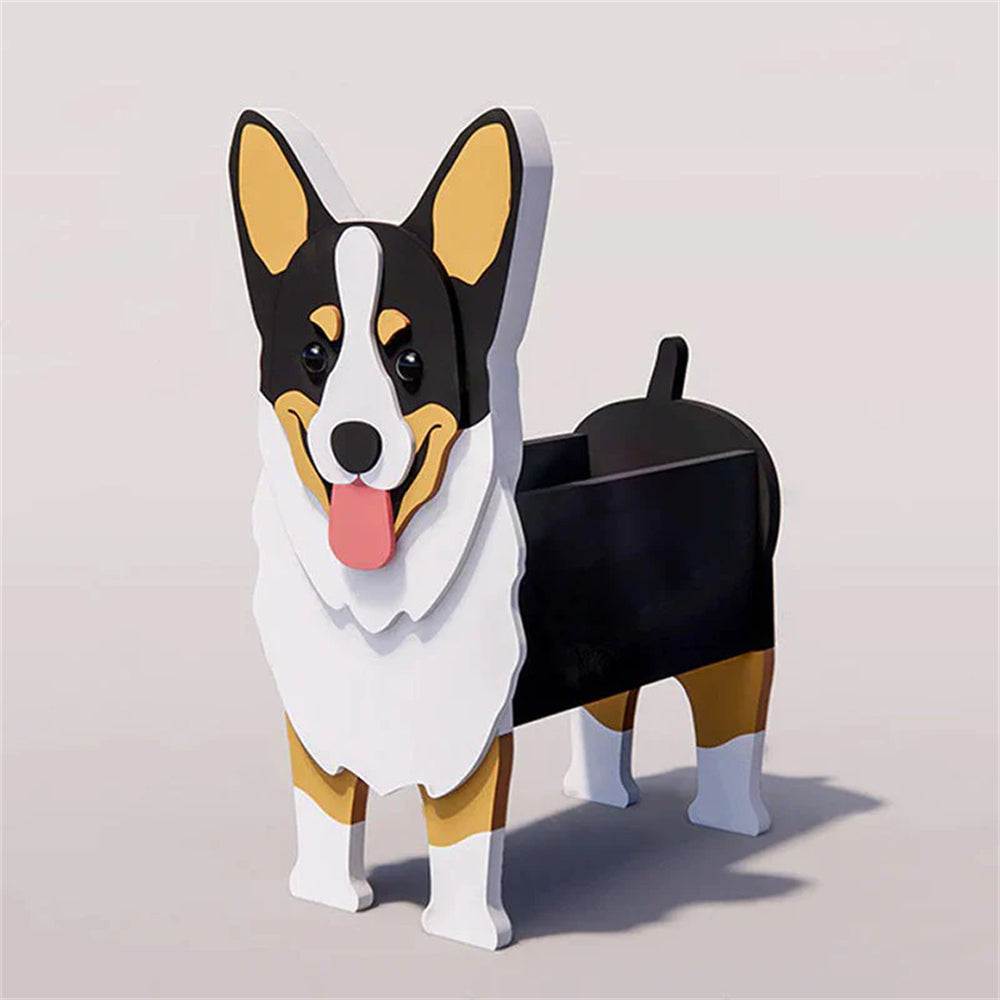 Tricolor Corgi Planter-PLAWLTD