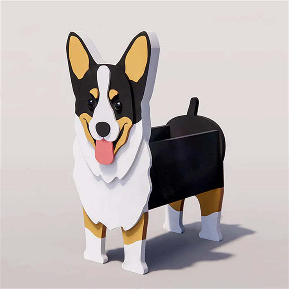 Tricolor Corgi Planter-PLAWLTD