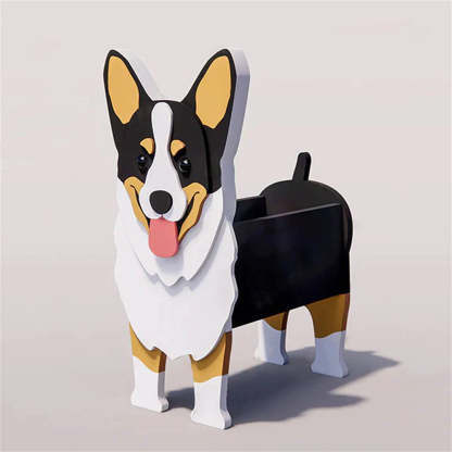 Tricolor Corgi Planter-PLAWLTD