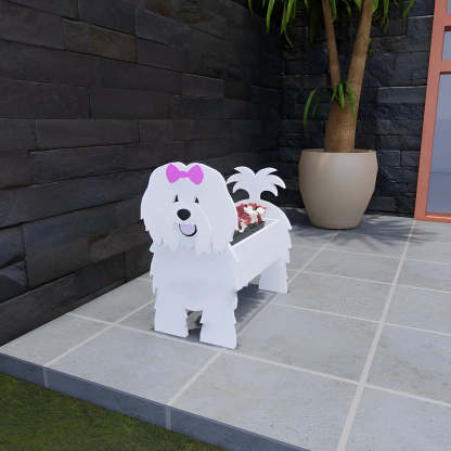 Coton du Tulear Dog Planter-PLAWLTD