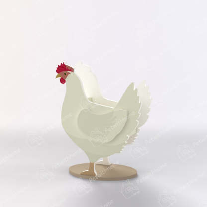 White Chicken Planter-PLAWLTD