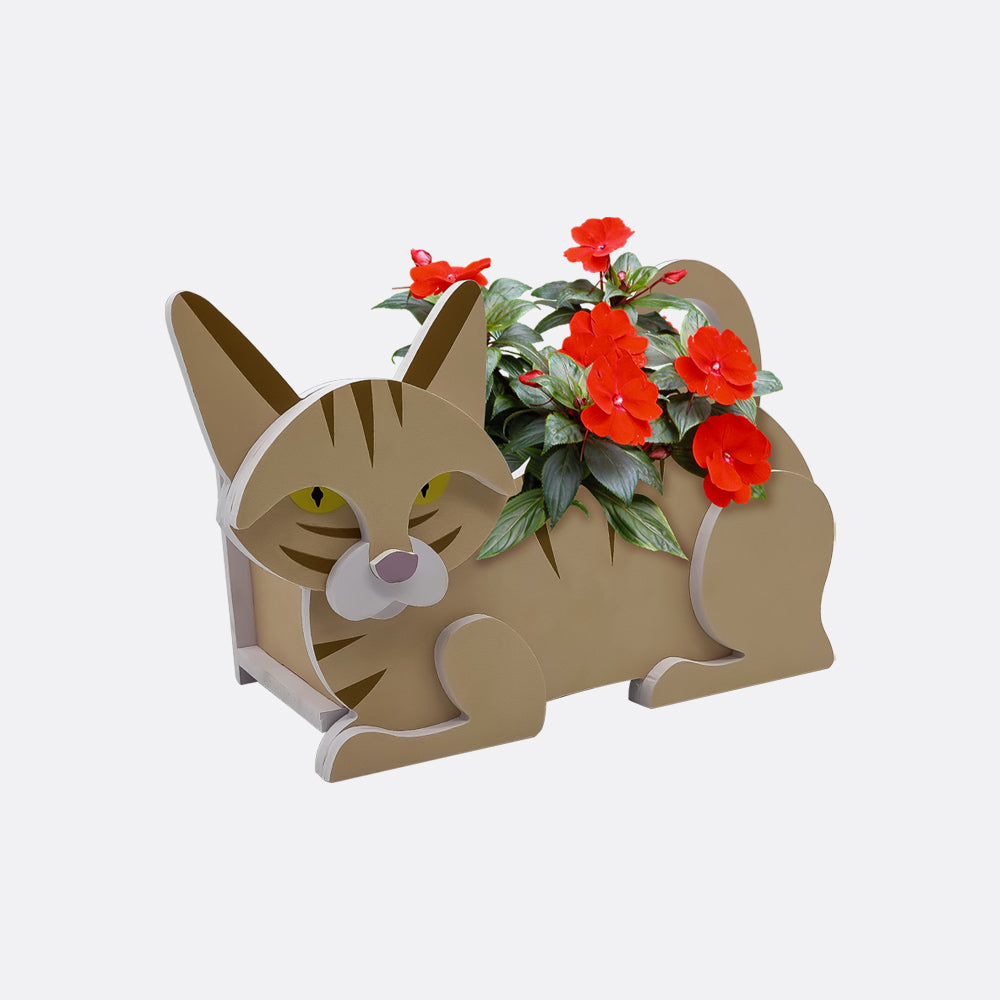 Yellow Cat Planter-PLAWLTD