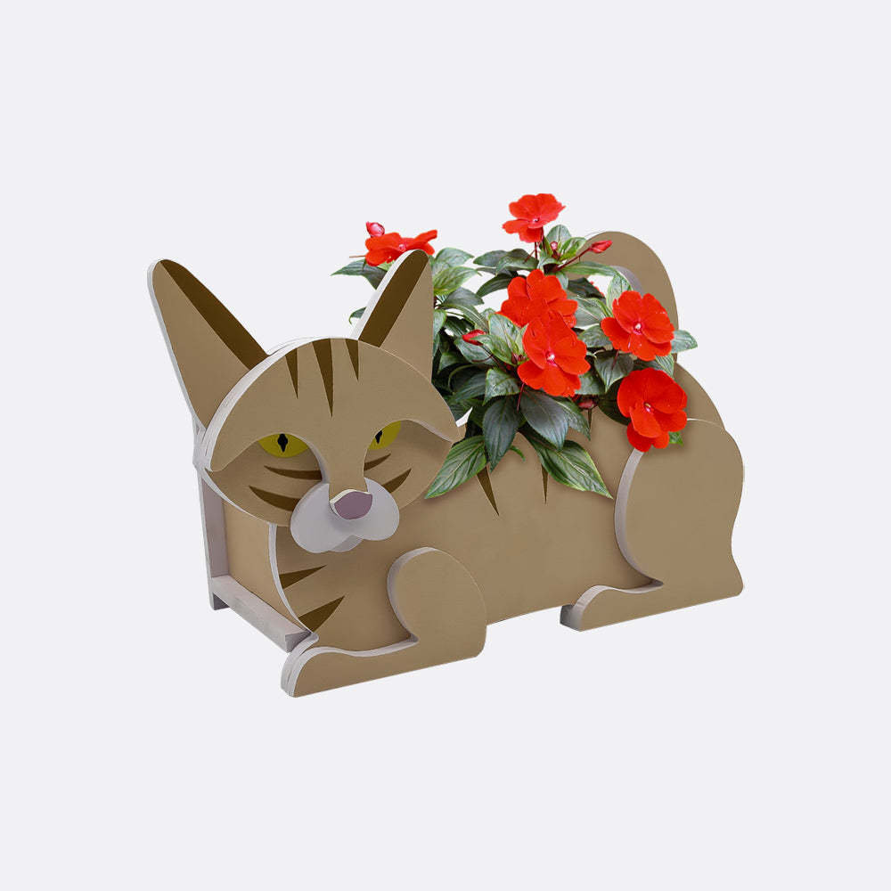 Yellow Cat Planter-PLAWLTD