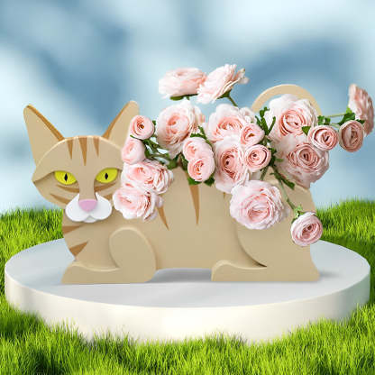 Yellow Cat Planter-PLAWLTD