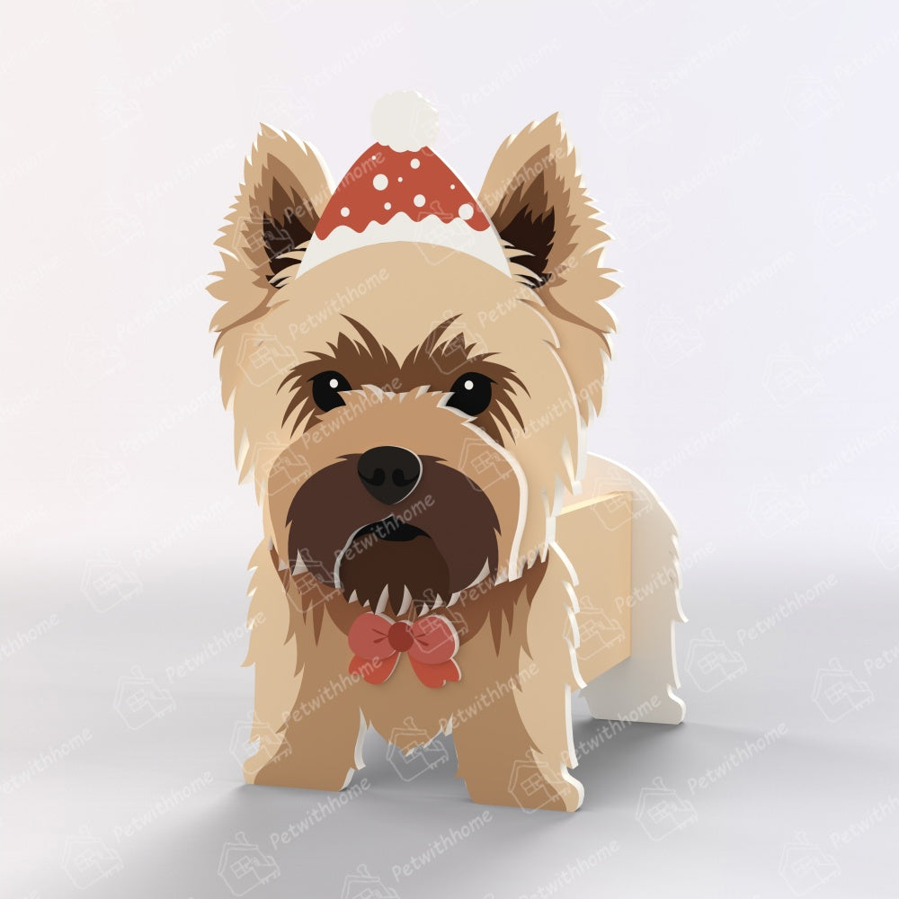 Yorkshire Terrier Christmas Planter-PLAWLTD