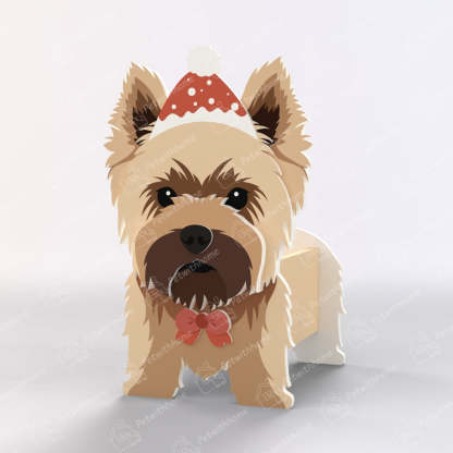 Yorkshire Terrier Christmas Planter-PLAWLTD