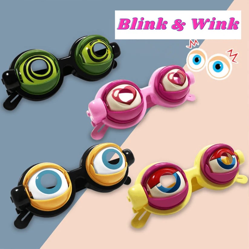 👀Blink & Wink Novelty Glasses - The Ultimate Selfie Accessory!