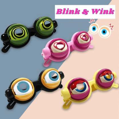 👀Blink & Wink Novelty Glasses - The Ultimate Selfie Accessory!