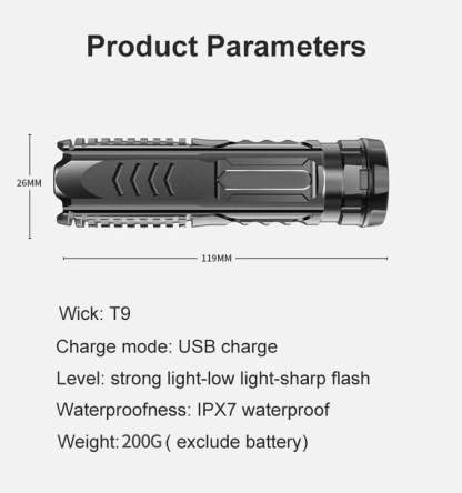 🔥Last Day 49% OFF🔥 Multifunctional Rechargeable Flashlight-PLAWLTD