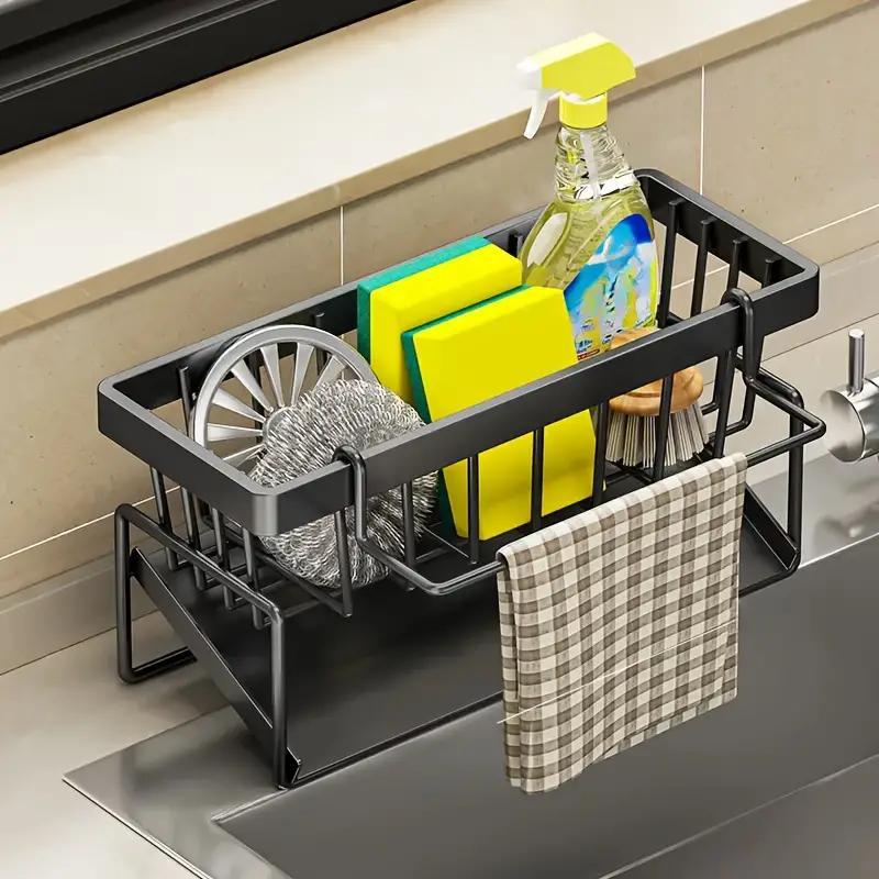 🌟 Say Goodbye to Clutter-49% OFF-✨ Stainless Steel Kitchen Sink Storage Rack – For a Neat, Organized Kitchen! 🌟