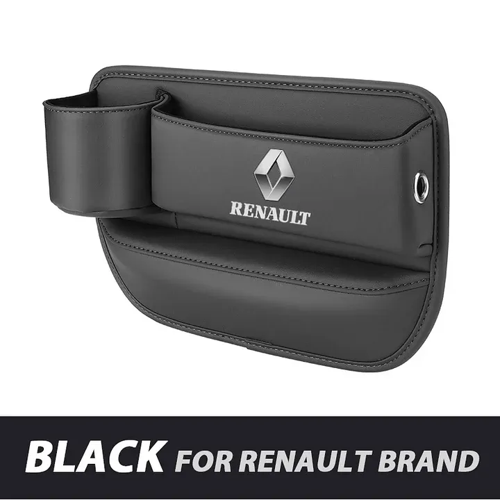 ✨Hot Selling Products of 2025🔥Exclusive Logo Leather Car Seat Storage Box With Water Cup Holder