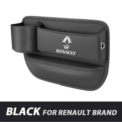 ✨Hot Selling Products of 2025🔥Exclusive Logo Leather Car Seat Storage Box With Water Cup Holder