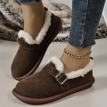 2024 Women's Plush Round Toe Slip-On Flats