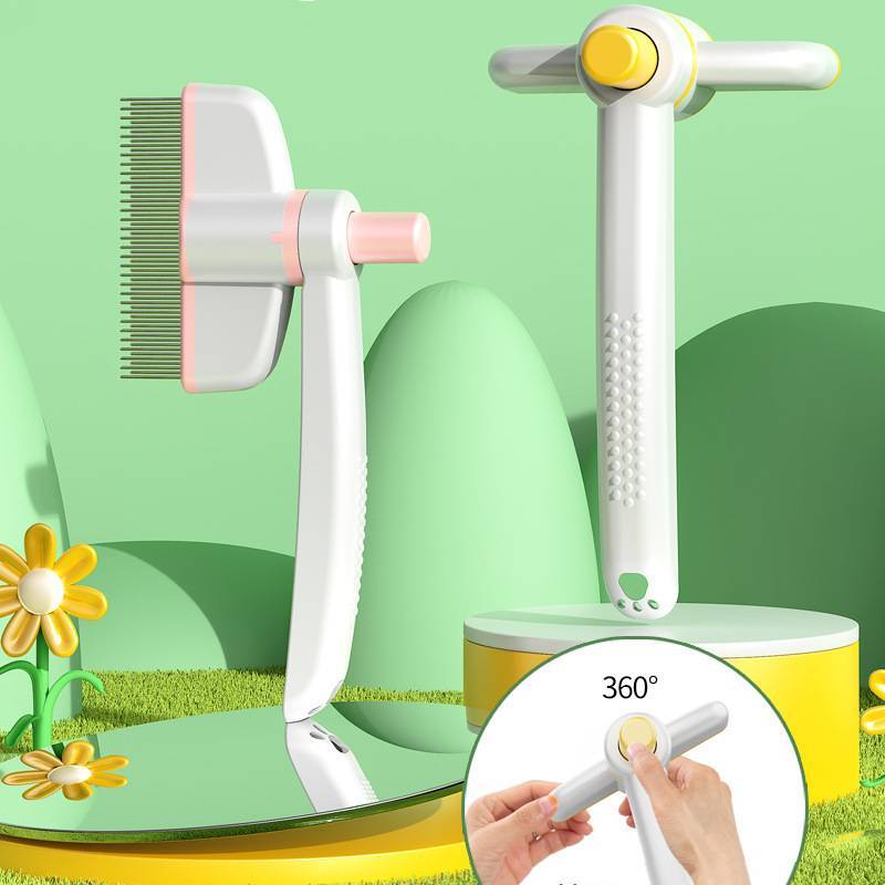 👋Say goodbye to floating hairs and fleas🔥Pet Comb Grooming Brush