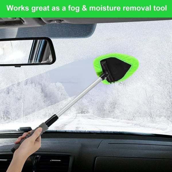 Microfiber Windshield Cleaner with Extendable Handle