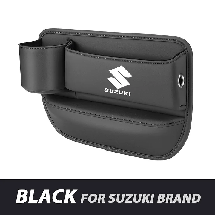 ✨Hot Selling Products of 2025🔥Exclusive Logo Leather Car Seat Storage Box With Water Cup Holder
