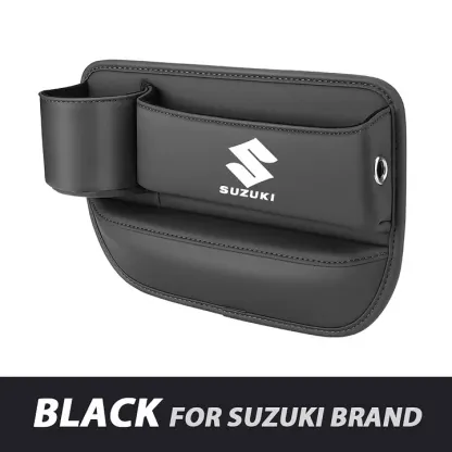 ✨Hot Selling Products of 2025🔥Exclusive Logo Leather Car Seat Storage Box With Water Cup Holder