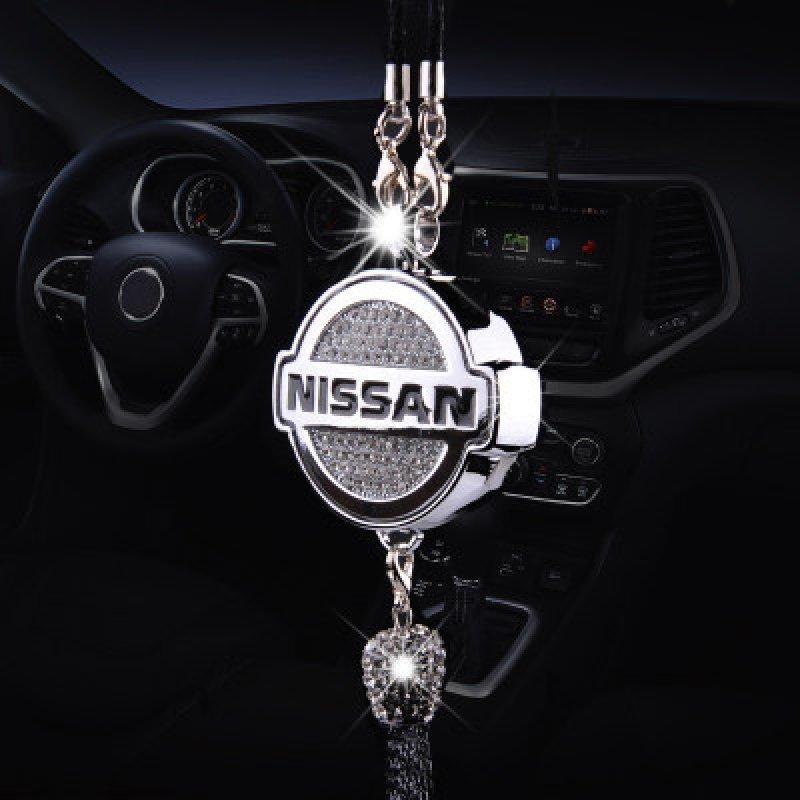 📣High-End Car Rearview Mirror Diamond-Encrusted Perfume Pendant