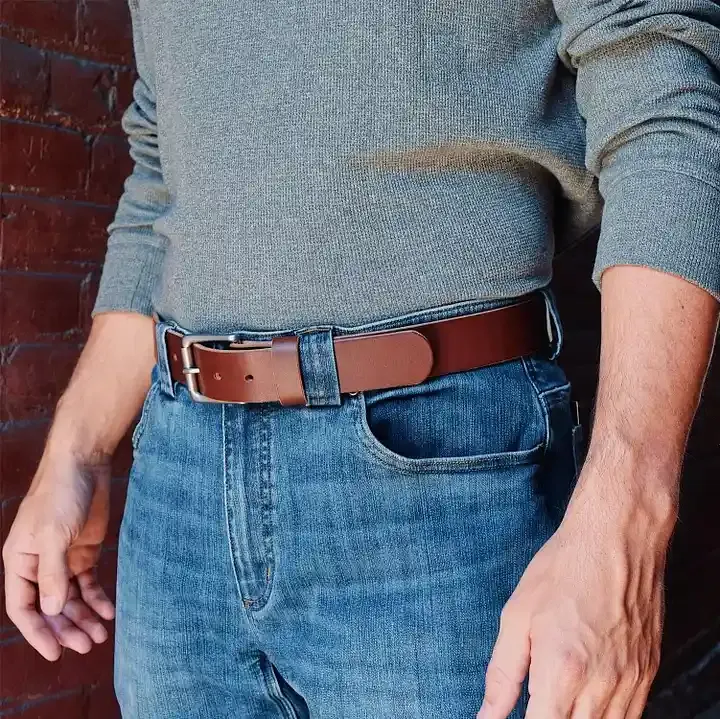 🔥Handmade Full-grain Buffalo Leather Belt