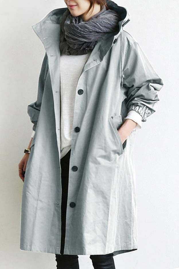 🔥HOT SALE LAST 4 HOURS 57% OFF - ❤️Resistant Hooded Trench Coat (Buy 2 Free Shipping)