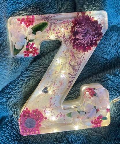 🎁Special commemoration -💟Limited Handmade 100pcs🌸Flowers Resin Night Light-PLAWLTD