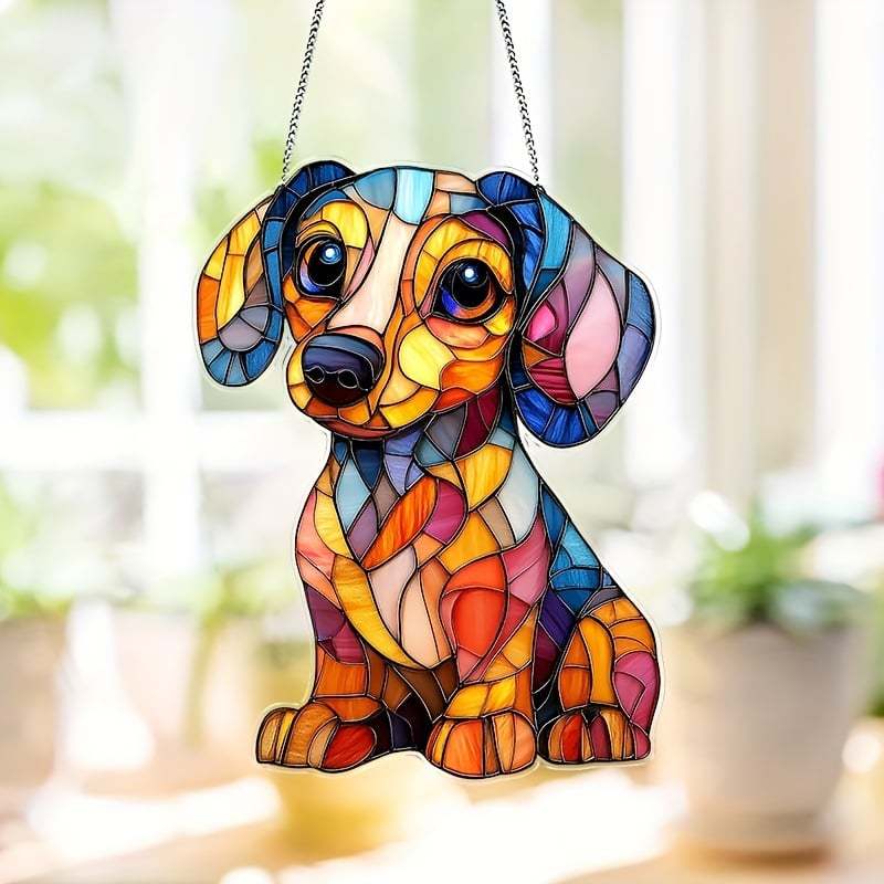 🌞🐕‍🦺Cute Chihuahua Suncatcher