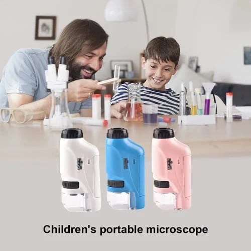 ✨This Week's Special Price 💥 Kid's Portable Pocket Microscope With Adjustable Zoom 60-120x